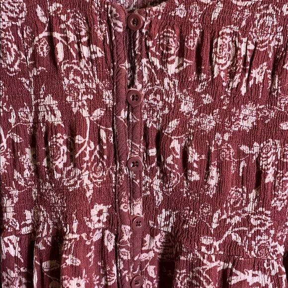 Torrid size 0 red/pink cute top 3/4 sleeves - Picture 3 of 5